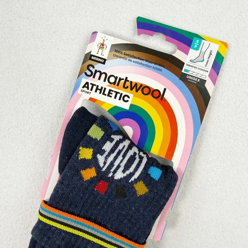 Smartwool Pride Socks Athletic Crew Size S Unisex NEW